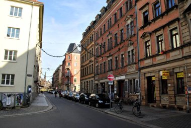 Dresden street in Germany