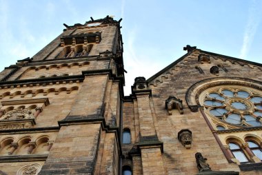 Tower and roof of the church