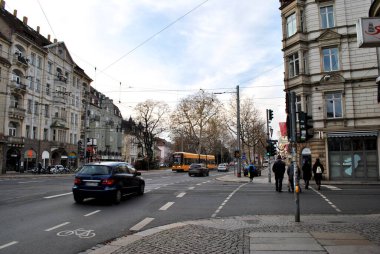Street in Dresden, Almanya