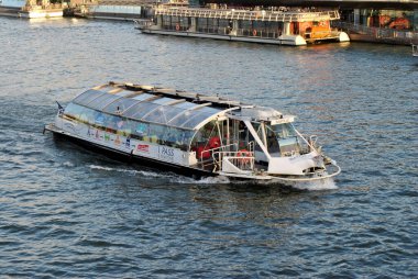 boat in Paris, river Senna
