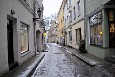 street view of the city of Tallinn