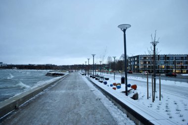 Seashore and walking path in Tallinn