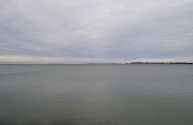Baltic sea under a grey sky