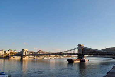 Budapeşte 'deki köprü manzarası, hungary