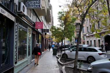 The street view of Budapest