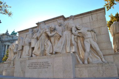 The monument of the people in Budapest