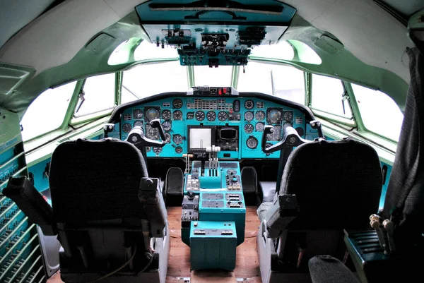 Cockpit Des Sowjetischen Flugzeugs — Stockfoto