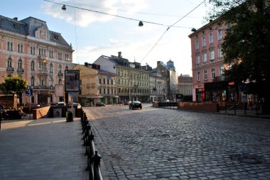 Lviv şehrinin manzarası