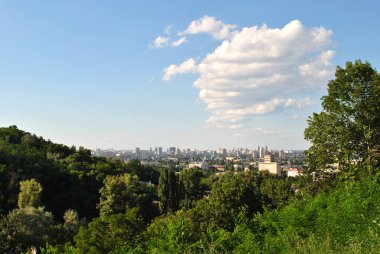 Kyiv şehrinin manzarası