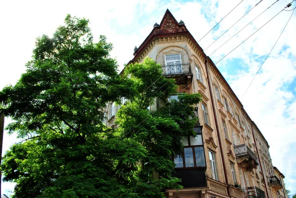 Oud Gebouw Stad Lviv — Stockfoto