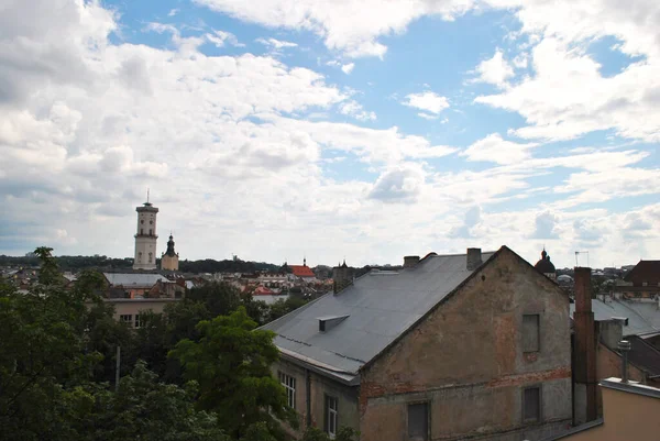 Вид Город Львов — стоковое фото