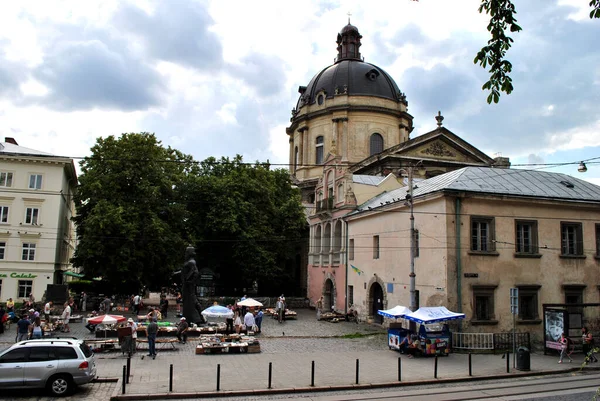 Widok Miasto Lwów — Zdjęcie stockowe