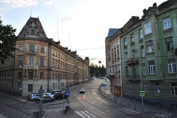 Vista Cidade Lviv Ucraniana — Fotografia de Stock
