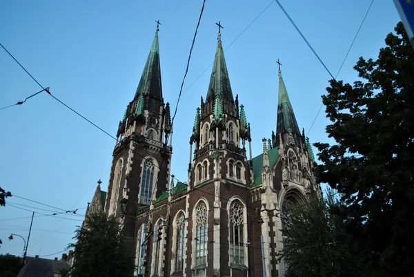 Kościół Ołhy Lwowie — Zdjęcie stockowe