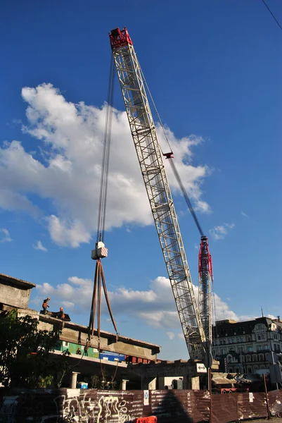 Construction Site Crane — Stock Photo, Image