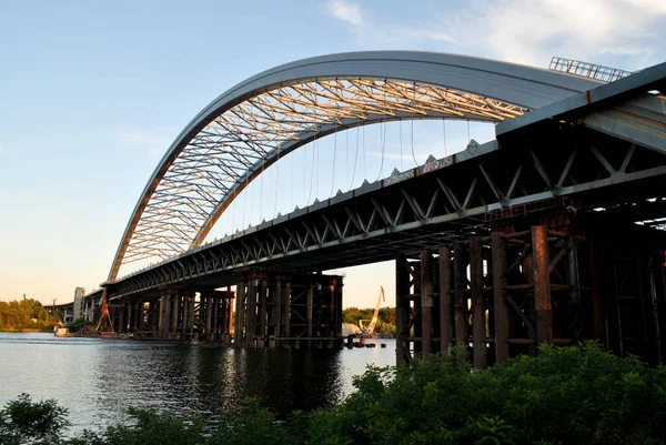 Puente Ciudad Kiev — Foto de Stock