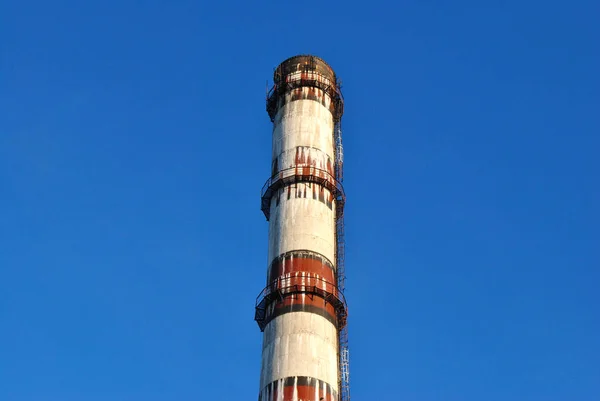 Industrial Chimney Old Factory Building — Stock Photo, Image