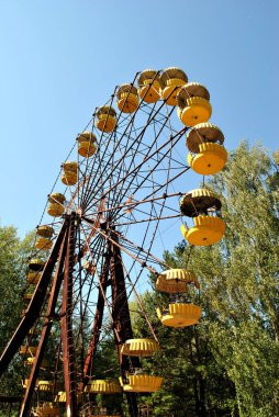 Parktaki dönme dolap.