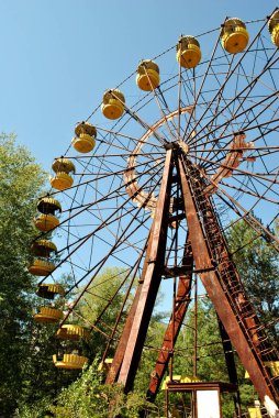 Parktaki dönme dolap.