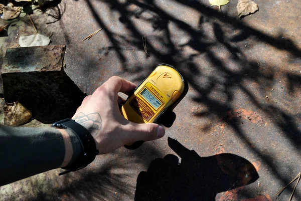 stock image radioactivity detector in Chornobyl