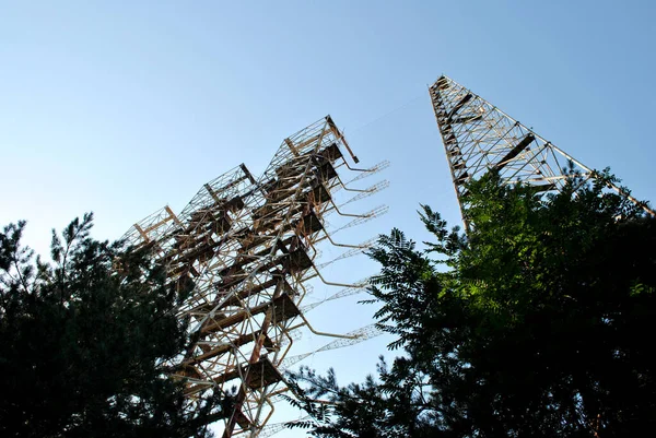 Der Turm Des Gebäudes Der Stadt Tschornobyl — Stockfoto