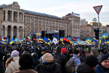 Kyiv, Ukrayna 'da gösteri