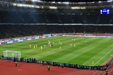 Olimpiyskiy Stadyumu 'nun Kyiv şehrinde futbol maçı var.