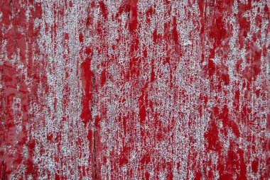 Kırmızı boyalı ahşap duvar arka planı