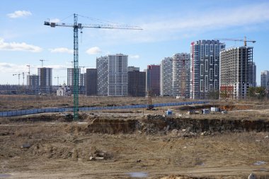 Konut binalarının inşaatı                               