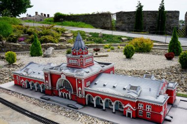 Tren istasyonu, minyatür.                       