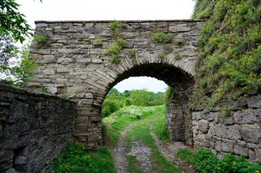 Bahçedeki taş kemer.