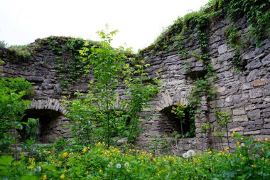 Ukrayna 'daki eski bir kalenin kalıntıları.