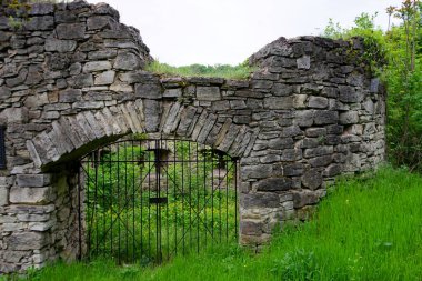 Ormanın eski ahşap kapısı