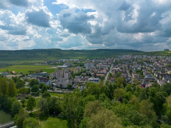 Bad Mergentheim Und Umgebung Sommer Drohne Von Oben — Stockfoto