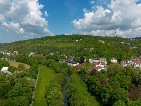 Bad Mergentheim Zona Circostante Presa Dall Alto Dal Drone Estate — Foto Stock