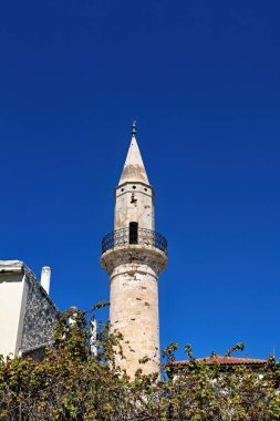 Yunanistan 'ın Girit adasındaki Ahmet Ağa Camii' nin minaresi