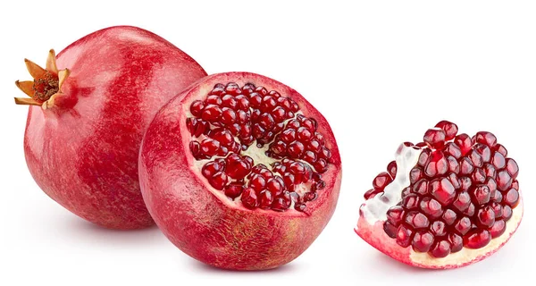 배경에 석류를익 Pomegranate Macro Studio Photo — 스톡 사진