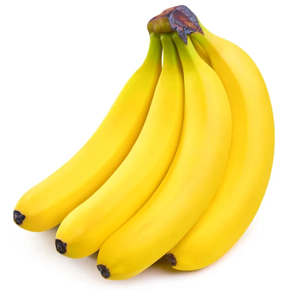 Банановый Фрукт Банан Изолирован Белом Фоне Путь Обрезки Банана — стоковое фото