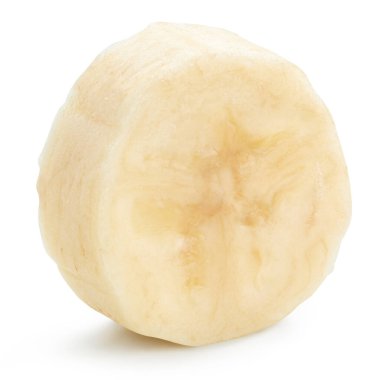 Beyaz arka planda izole edilmiş muz dilimleri. Muz toplama yolu. Kaliteli fotoğraf