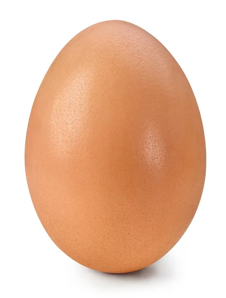 Huevo Aislado Sobre Fondo Blanco Huevo Recorte Huevo Path Chicken —  Fotos de Stock