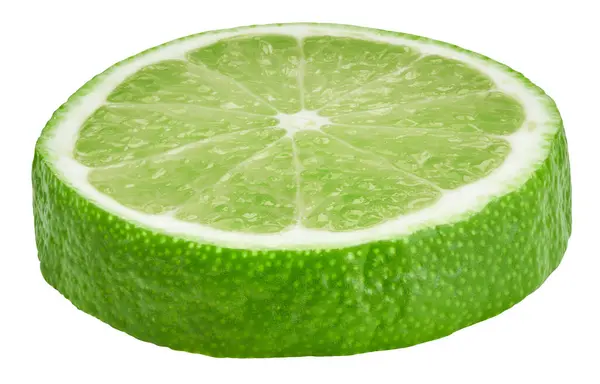 Limes Isolated White Background Limes Fruit Clipping Path Quality Macro — Stock Photo, Image