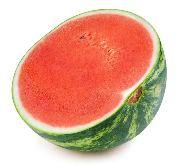 Watermelon Clipping Path Watermelon Half Isolated White Background — Stock Photo, Image