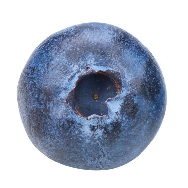 Beyaz arka planda kırpma yolu ile izole edilmiş bir yabanmersini. Projen için kaliteli fotoğraf.