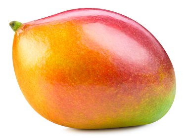 Mango, beyaz arkaplan kırpma yolunda izole edildi