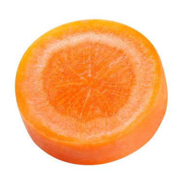 Beyaz arkaplanda havuç izole