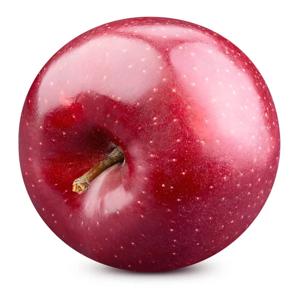 白い背景に隔離された赤いリンゴ 新鮮なリンゴを熟すクリッピングパス — ストック写真