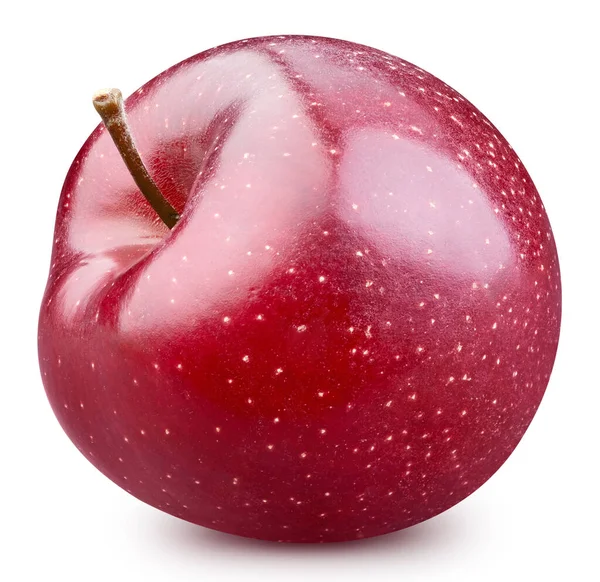 白い背景に隔離された赤いリンゴ 新鮮なリンゴを熟すクリッピングパス — ストック写真