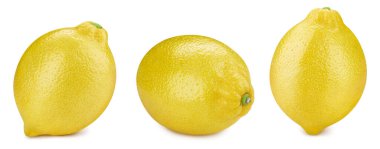 Lemon beyaz koleksiyonda izole edilmiş. Lemon Kırpma Yolu