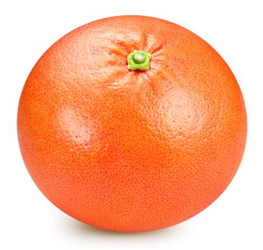 Beyaz arkaplanda greyfurt izole edilmiş. Greyfurt Kırpma Yolu. Greyfurt meyveleri