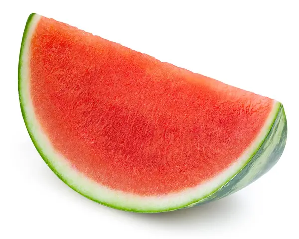 Watermelon Clipping Path Fresh Watermelon Slice Isolated White Background — Stock Photo, Image